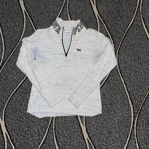 PINK Half-Zip Sweater